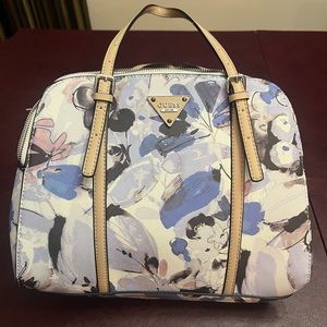 Blue and multicolored Guess Purse